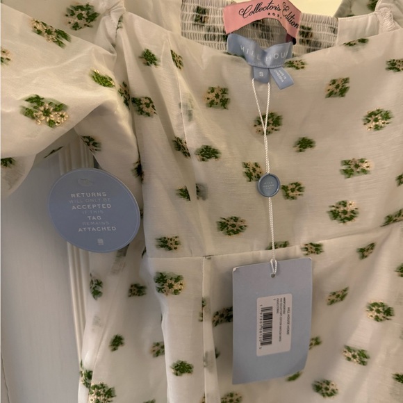 Hill house Matilda dress floral organza jacquard size small - Picture 6 of 6